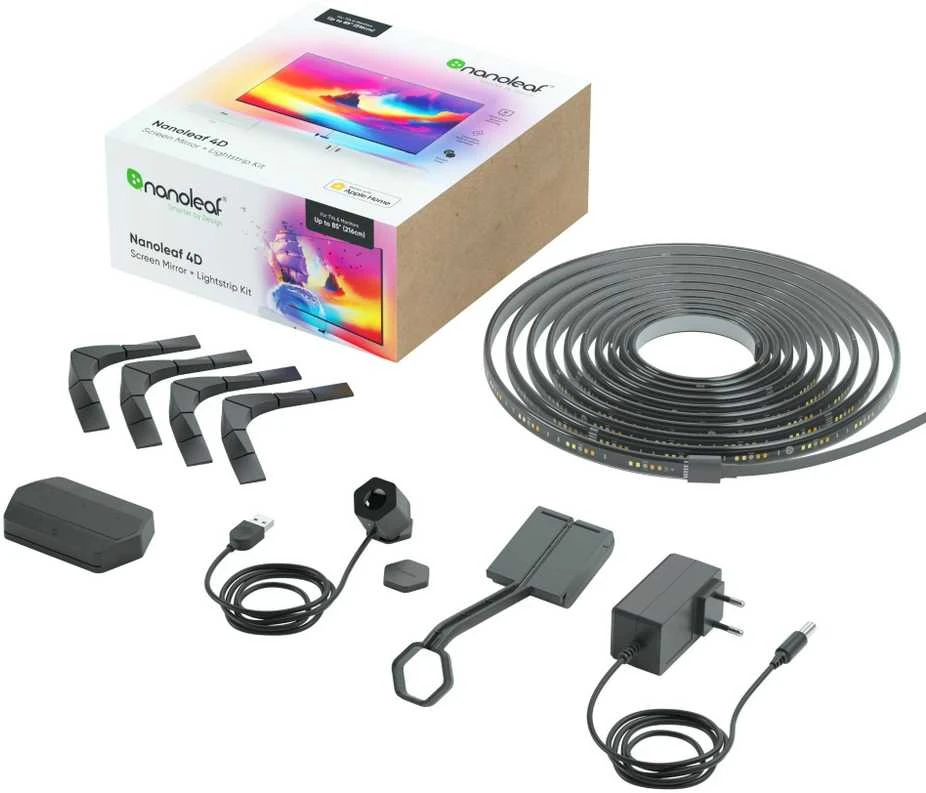 Nanoleaf 4D Screen Mirror + Lightstrip Kit (TVs & Monitors Up to 85″)