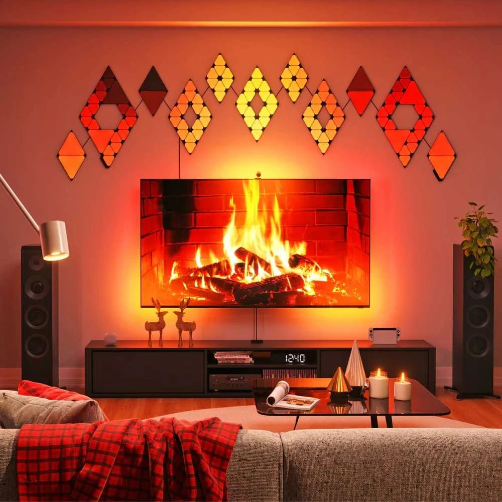 „Nanoleaf 4D V2“ televizoriaus ekrano veidrodis + šviesos juostelių rinkinys (televizoriams ir monitoriams iki 65 colių) | 24 W | Daugiaspalvis RGB