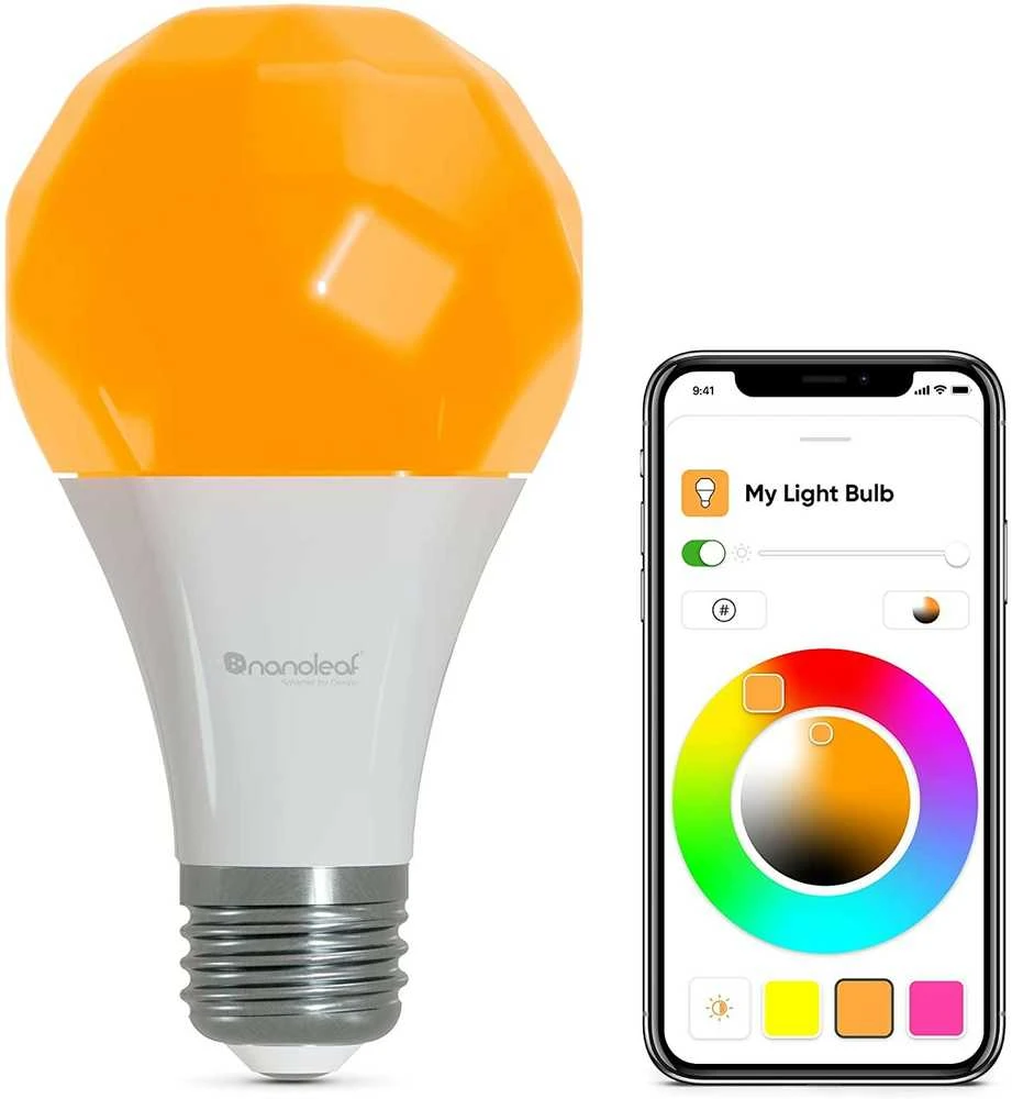 Nanoleaf Essentials Smart A19 lemputė 1100Lm RGBCW 2700K-6500K, 120V-240V, E27, 3 vnt.
