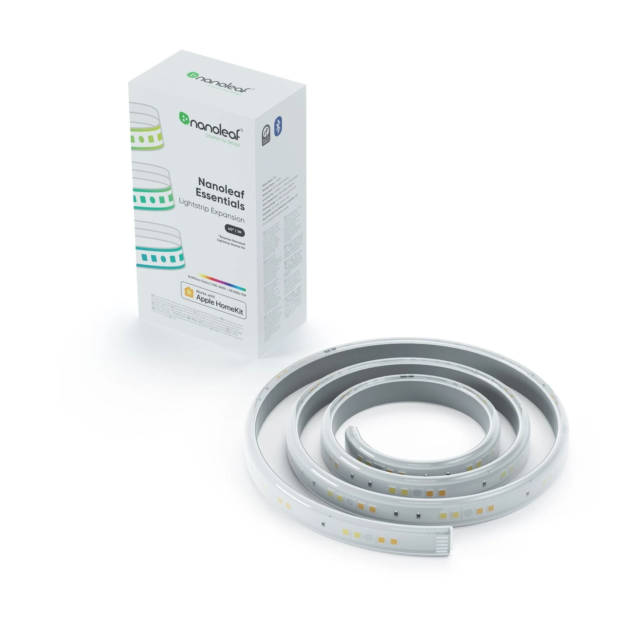 Nanoleaf|Essentials Light Strips, 1 metras|30 W|Daugiaspalvis|2700–6500 K