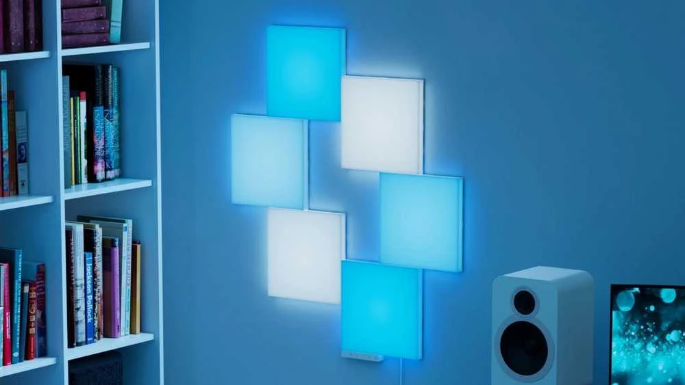 „Nanoleaf Blocks Big Squares“ pradinis rinkinys (6 panelės) | Daugiau nei 16 mln. spalvų