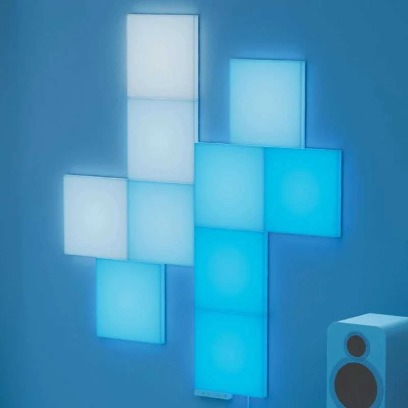 Sieninis šviestuvas „Nanoleaf Blocks“ pradinis rinkinys (10 vnt.) | 16 mln. ir daugiau spalvų