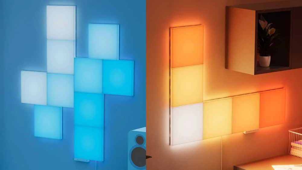 Sieninis šviestuvas „Nanoleaf Blocks“ pradinis rinkinys (10 vnt.) | 16 mln. ir daugiau spalvų