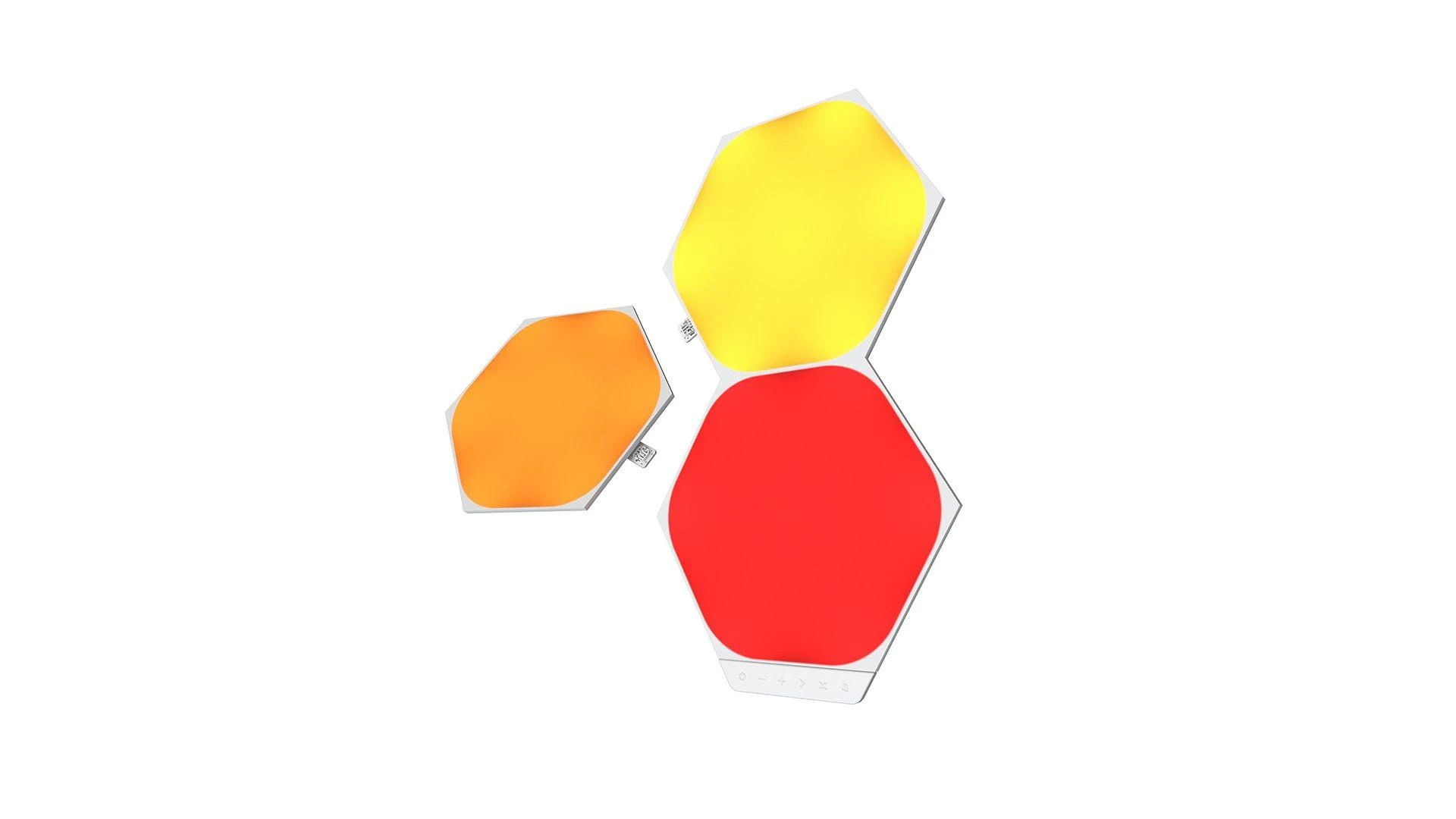 Nanoleaf Nanolapis | Formos šešiakampis - Išplėtimo paketas (3 plokštės) | 16M+ spalvų