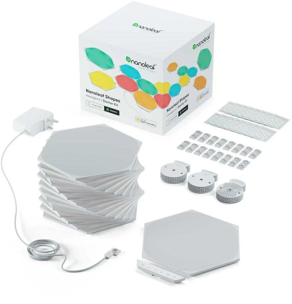 Nanoleaf Nanolapis | „Shapes Hexagons Smarter Kit“ (15 plokščių) | 16 mln.+