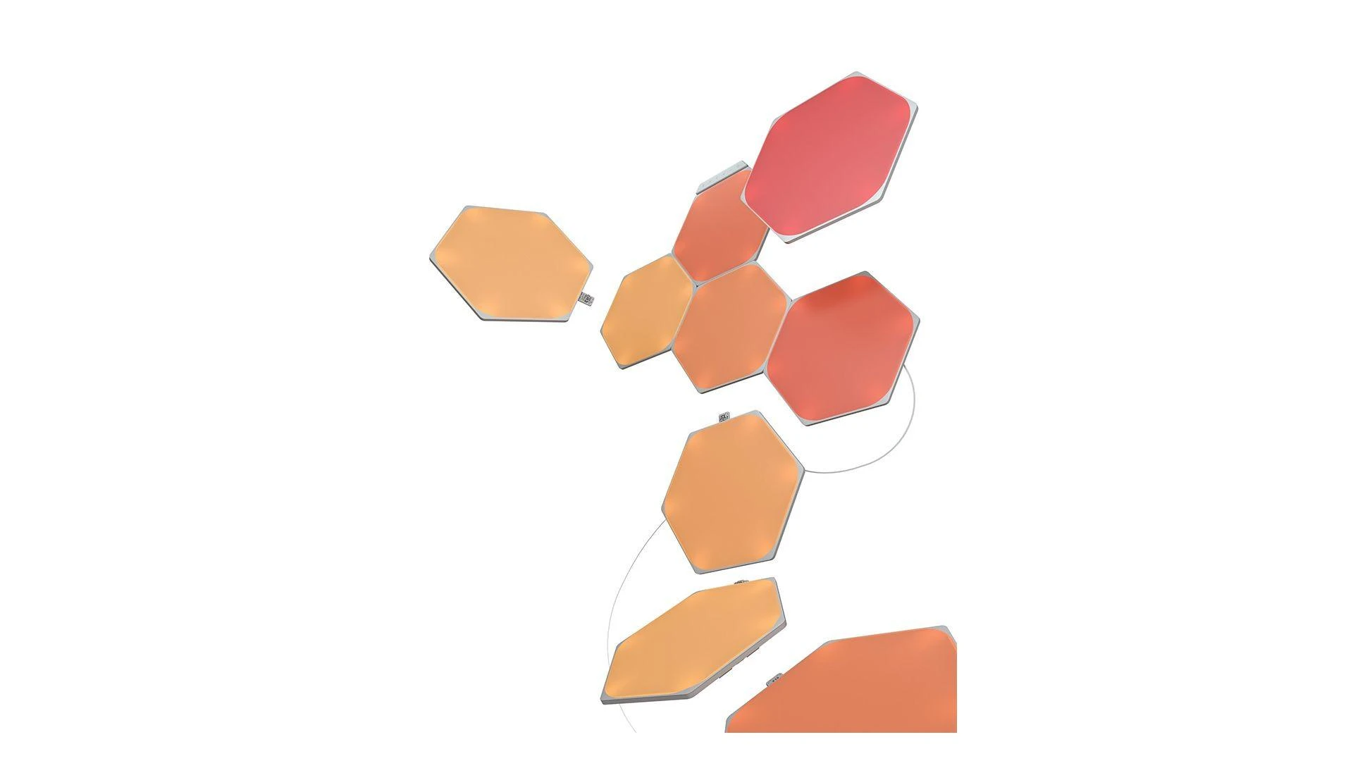 Nanoleaf Nanolapis | Formos Hexagons Starter Kit (9 plokštės) | 16 mln.+