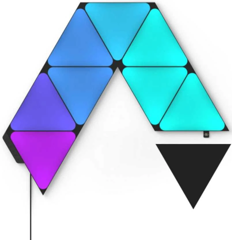 Nanoleaf | Shapes Juodas Triangles Starter Kit (9 panels) | 42 W | WiFi