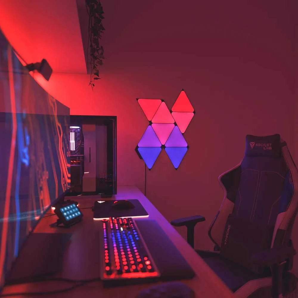 Nanoleaf | Shapes Juodas Triangles Starter Kit (9 panels) | 42 W | WiFi