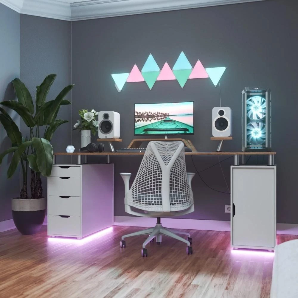 Nanoleaf Shapes Triangles Mini Expansion Pack (10 plokščių) 1 x 0,54 W 16M+ spalvos 2,4GHz WiFi b/g/n;
