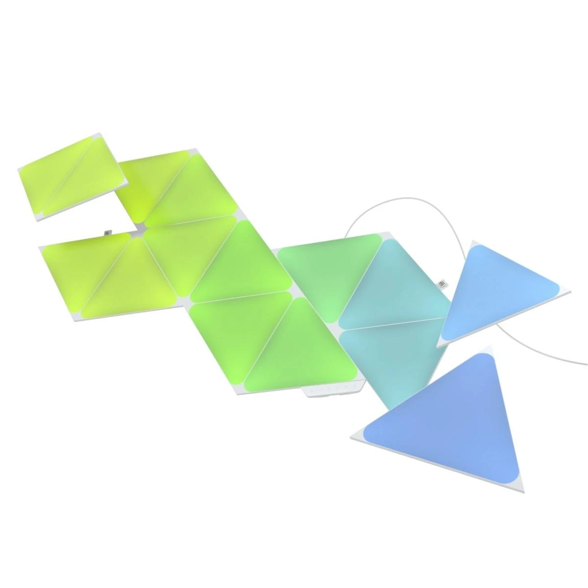 Nanoleaf Nanolapis | Formos trikampių pradinis rinkinys (9 plokštės) | 1 W | 16M+ spalvų