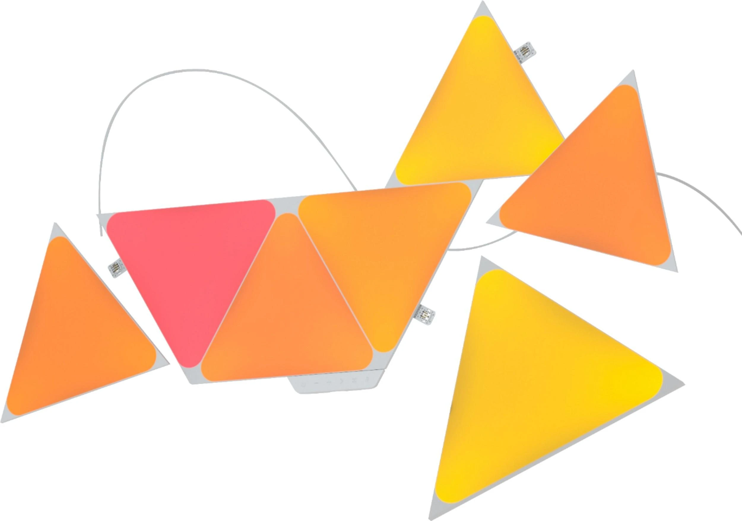 Nanoleaf Nanolapis | Formos trikampių pradinis rinkinys (9 plokštės) | 1 W | 16M+ spalvų