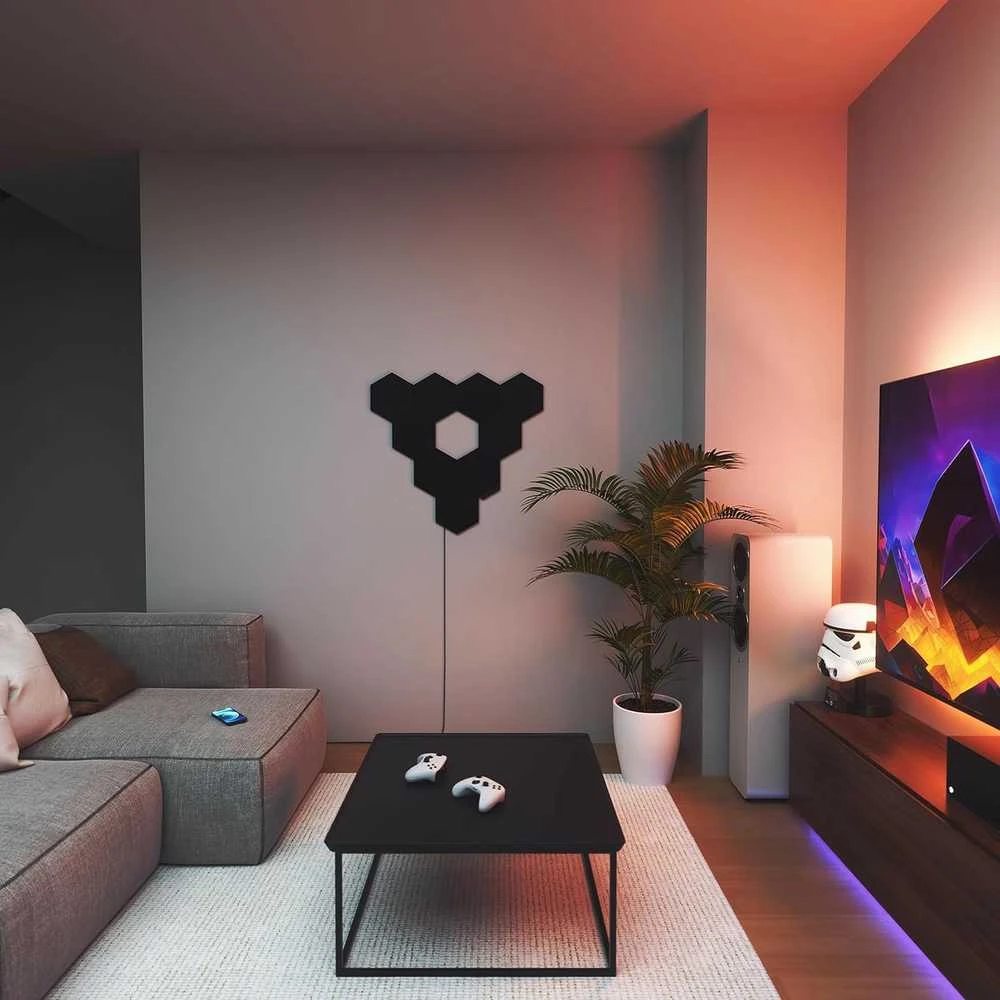 Sieninis šviestuvas Nanoleaf | Shapes Juodas Hexagons Starter Kit (9 panels) | 42 W | WiFi