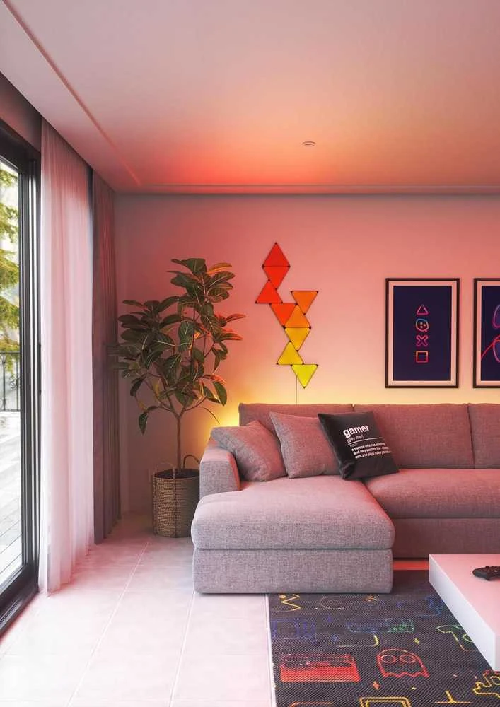 Nanoleaf Shapes - Ultra Juodas Triangles Starter Kit (9 šviesos)