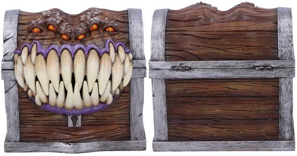 Nemesis Now Dungeons & Dragons Mimic Kauliukų Laikymo Dėžutė | 11.3cm