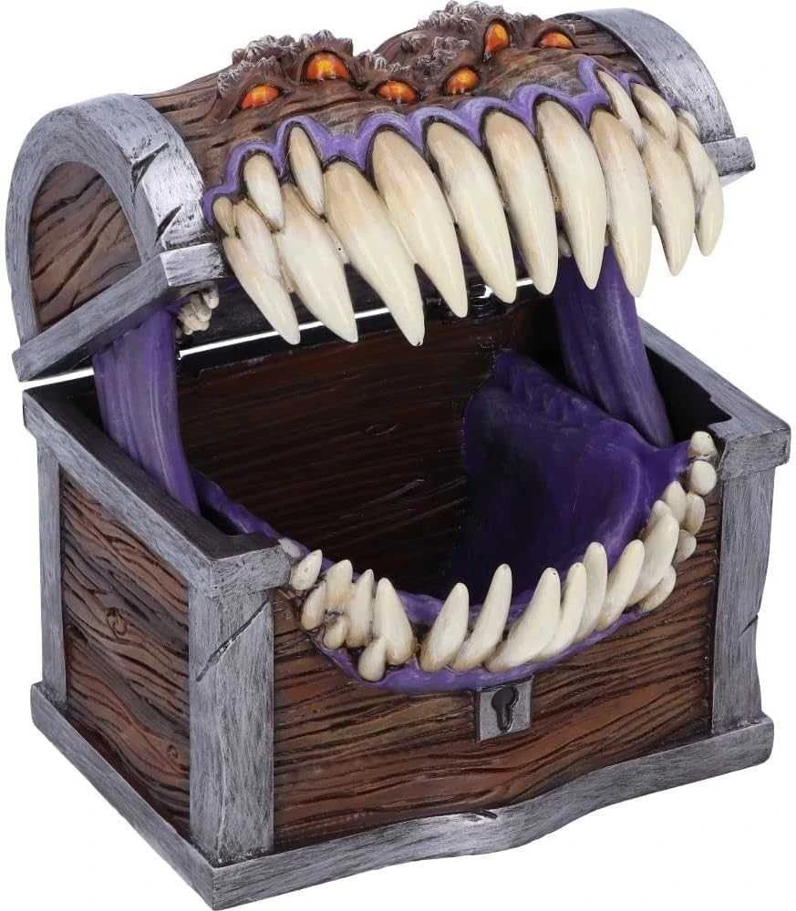 Nemesis Now Dungeons & Dragons Mimic Kauliukų Laikymo Dėžutė | 11.3cm