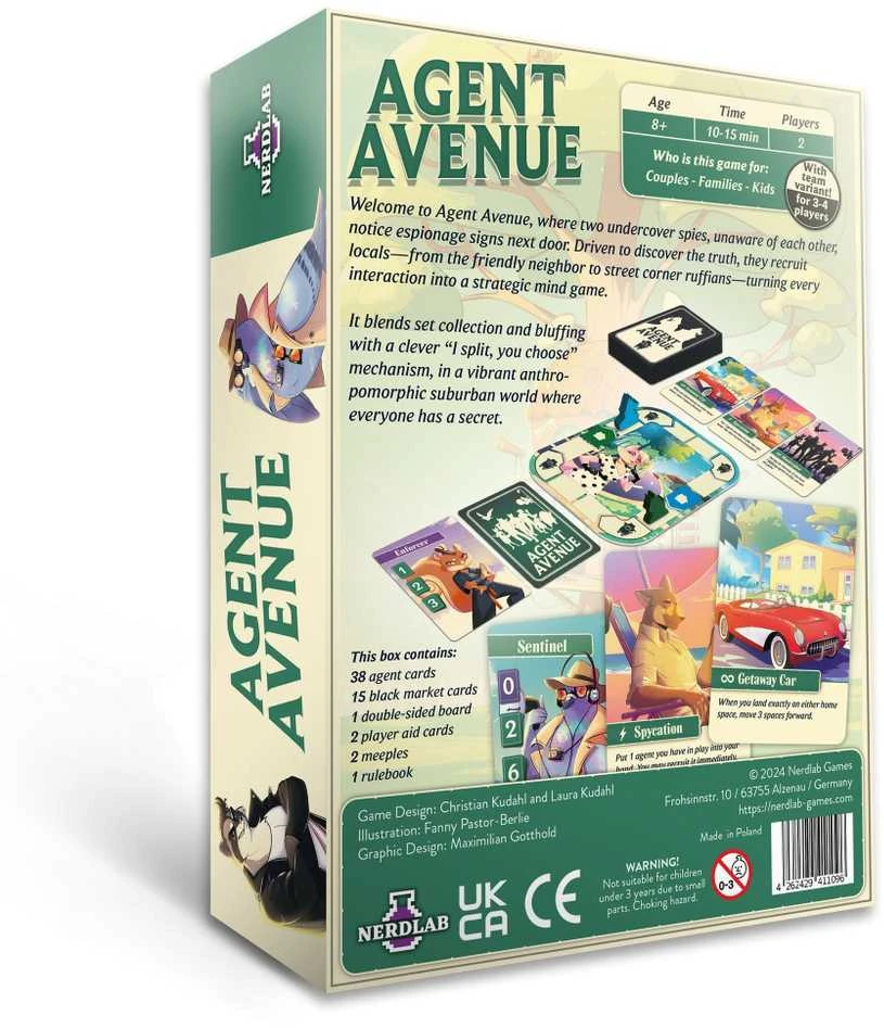 Nerdlab Games Agent Avenue