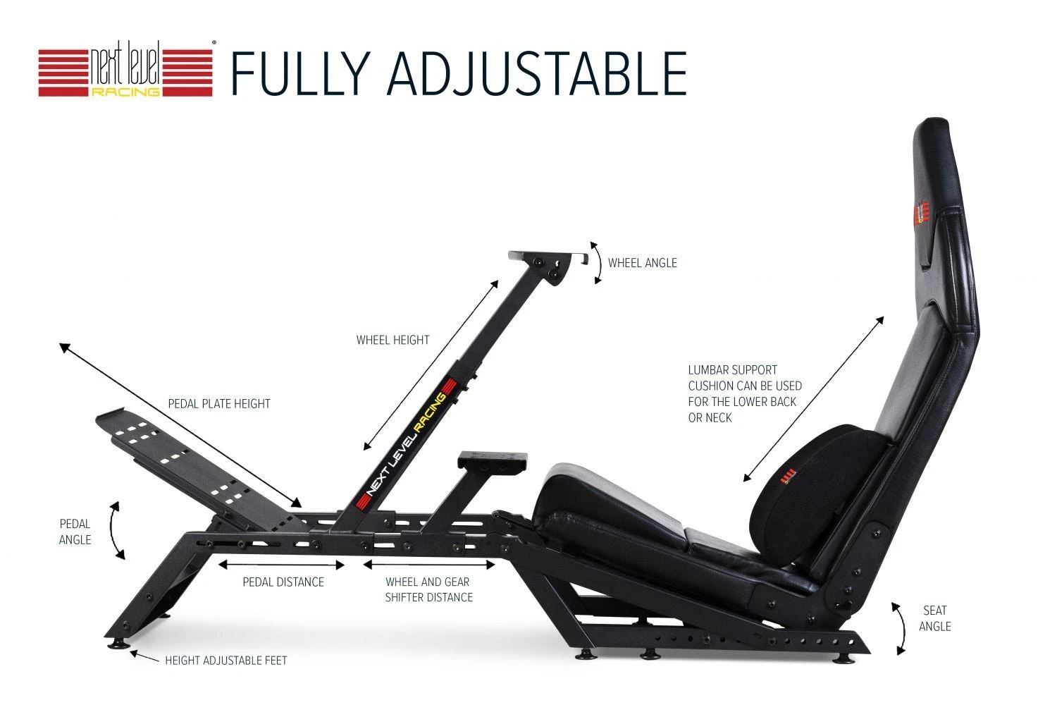 Žaidimų kėdė Next Level Racing F-GT Formula and GT Simulator Gaming Chair