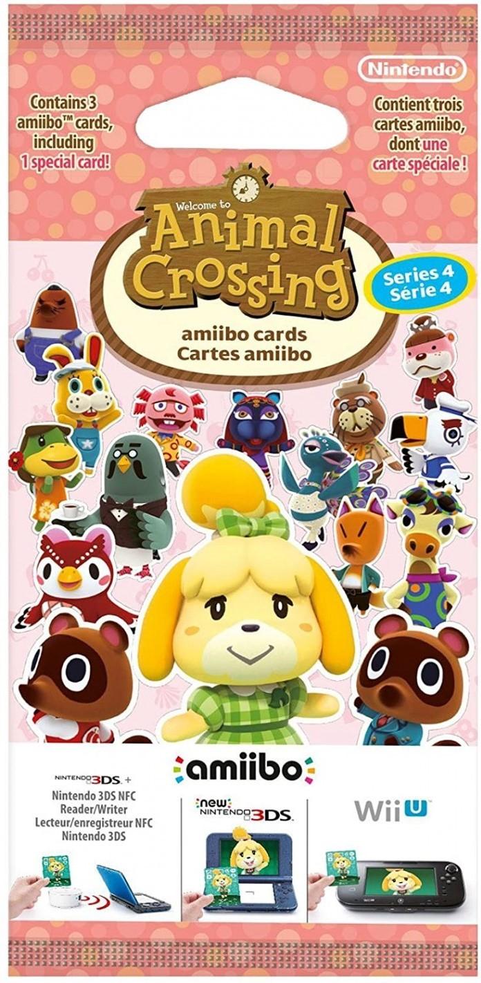 Nintendo Animal Crossing amiibo Kortelės Serija 4 (3vnt)