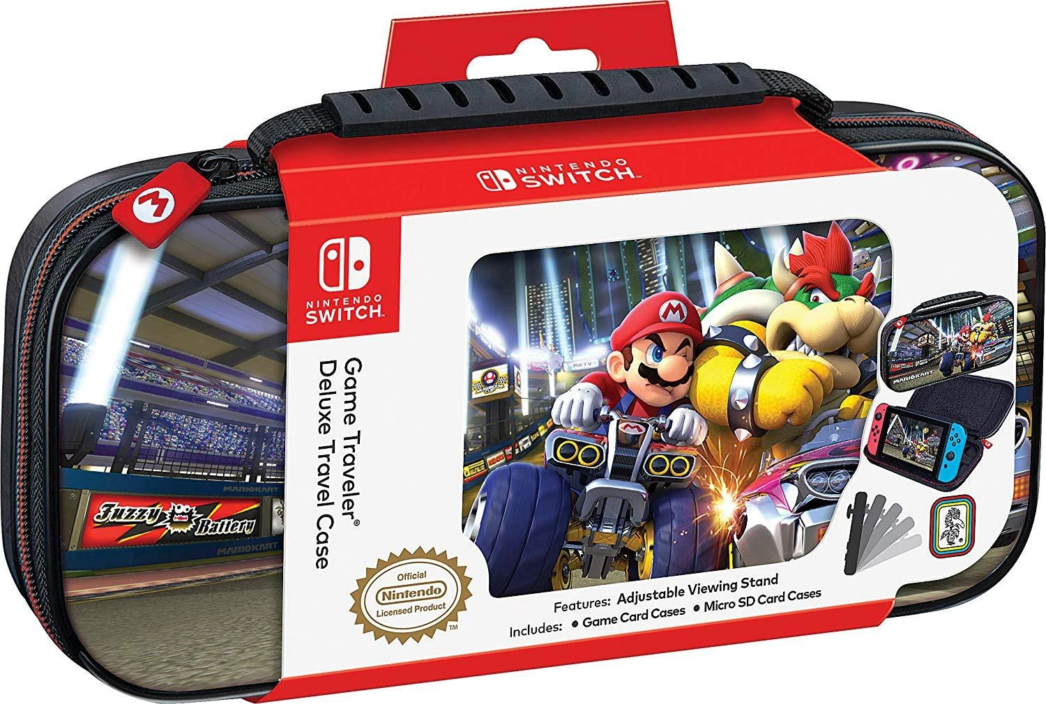 Big Ben „Nintendo Game Traveler Deluxe“ kelioninis dėklas Mario Bowser