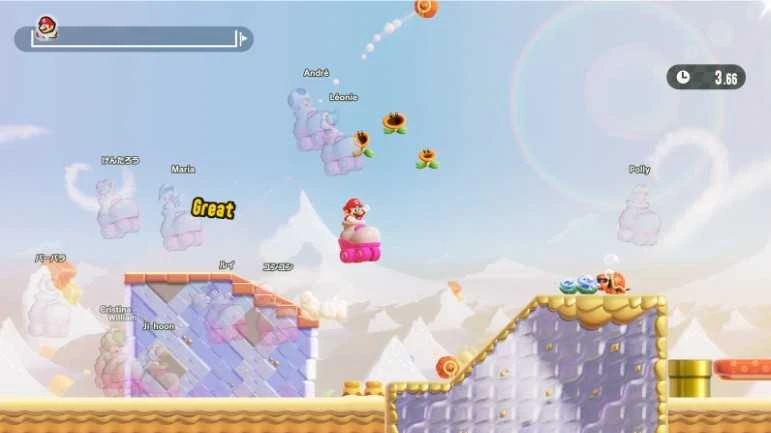 „Nintendo Super Mario Bros. Wonder“ + susitikimas Bellabelio parke („Switch 2“)