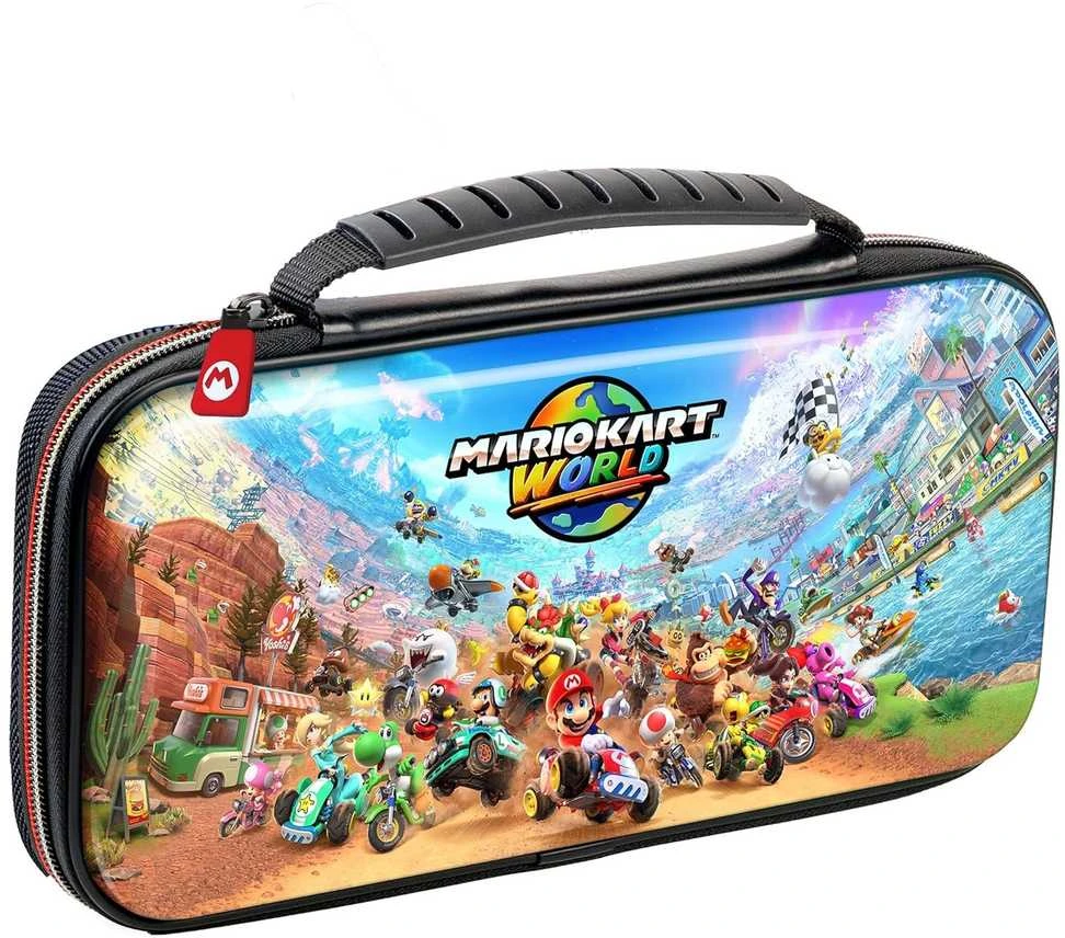 Nintendo Switch 2 Deluxe kelioninis dėklas Juodas Mario Kart World