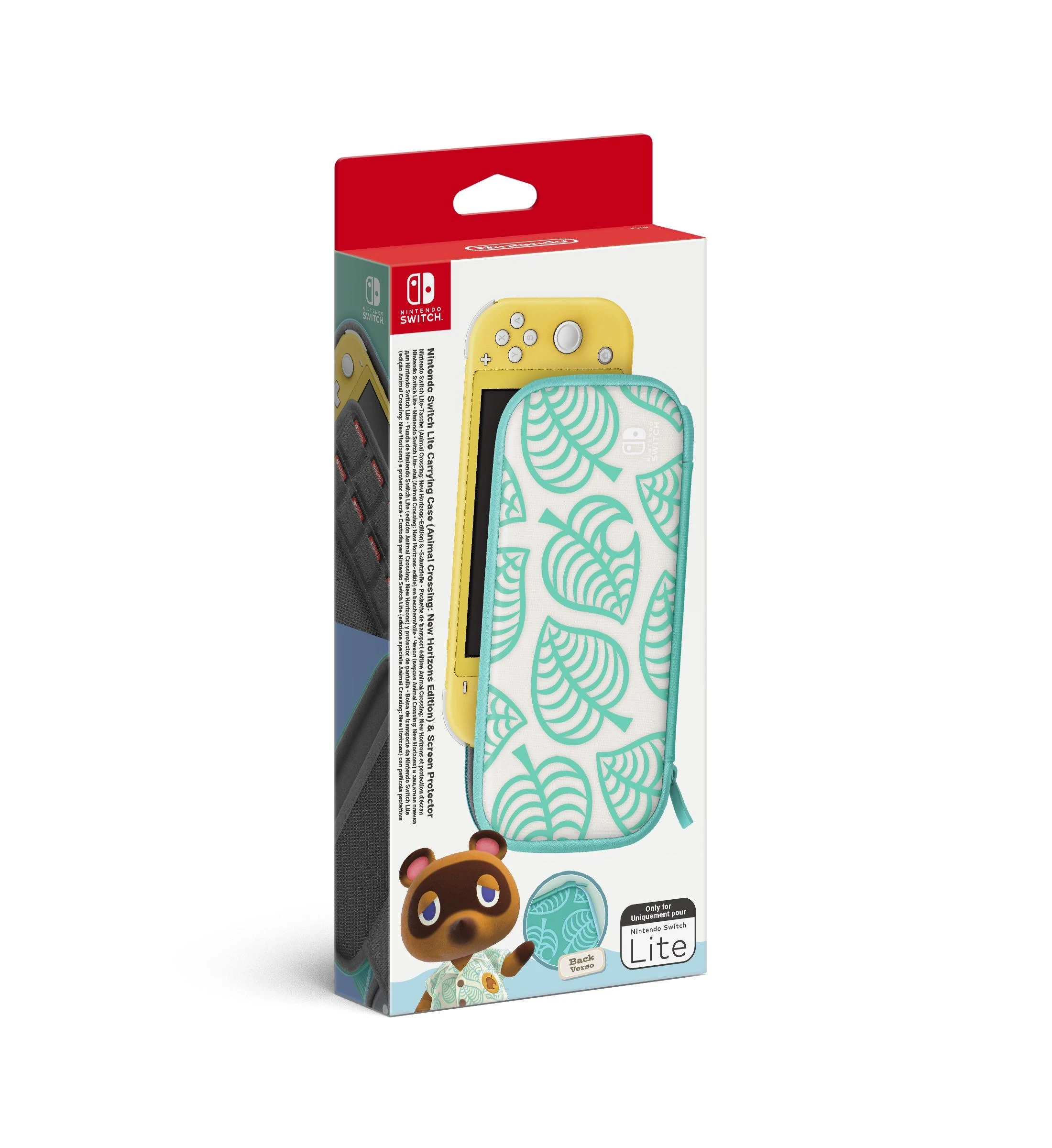 Nintendo Switch Lite Animal Crossing: New Horizons nešiojimo dėklas ir ekrano apsauga