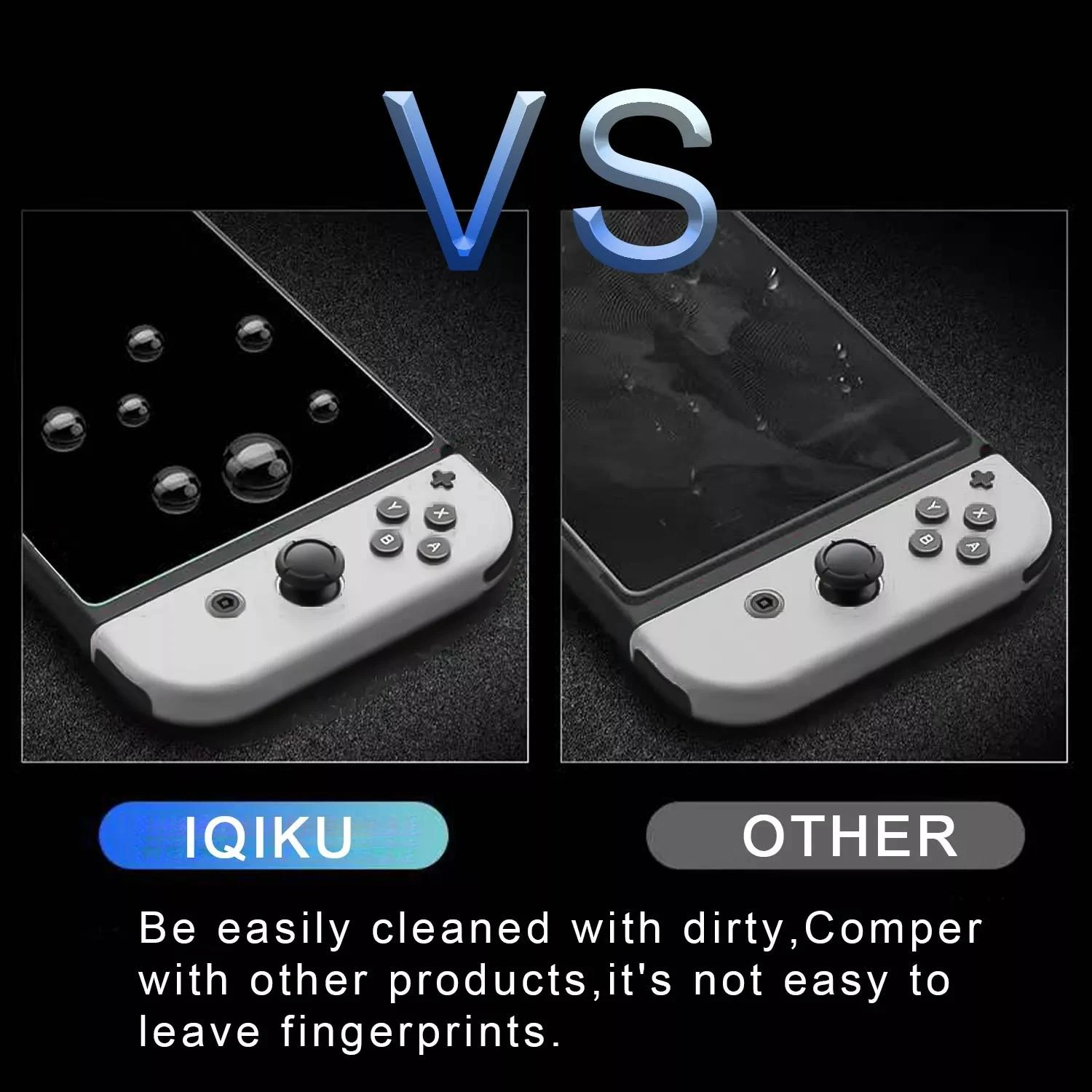 Nintendo Switch OLED grūdinto stiklo ekrano apsauga 4vnt