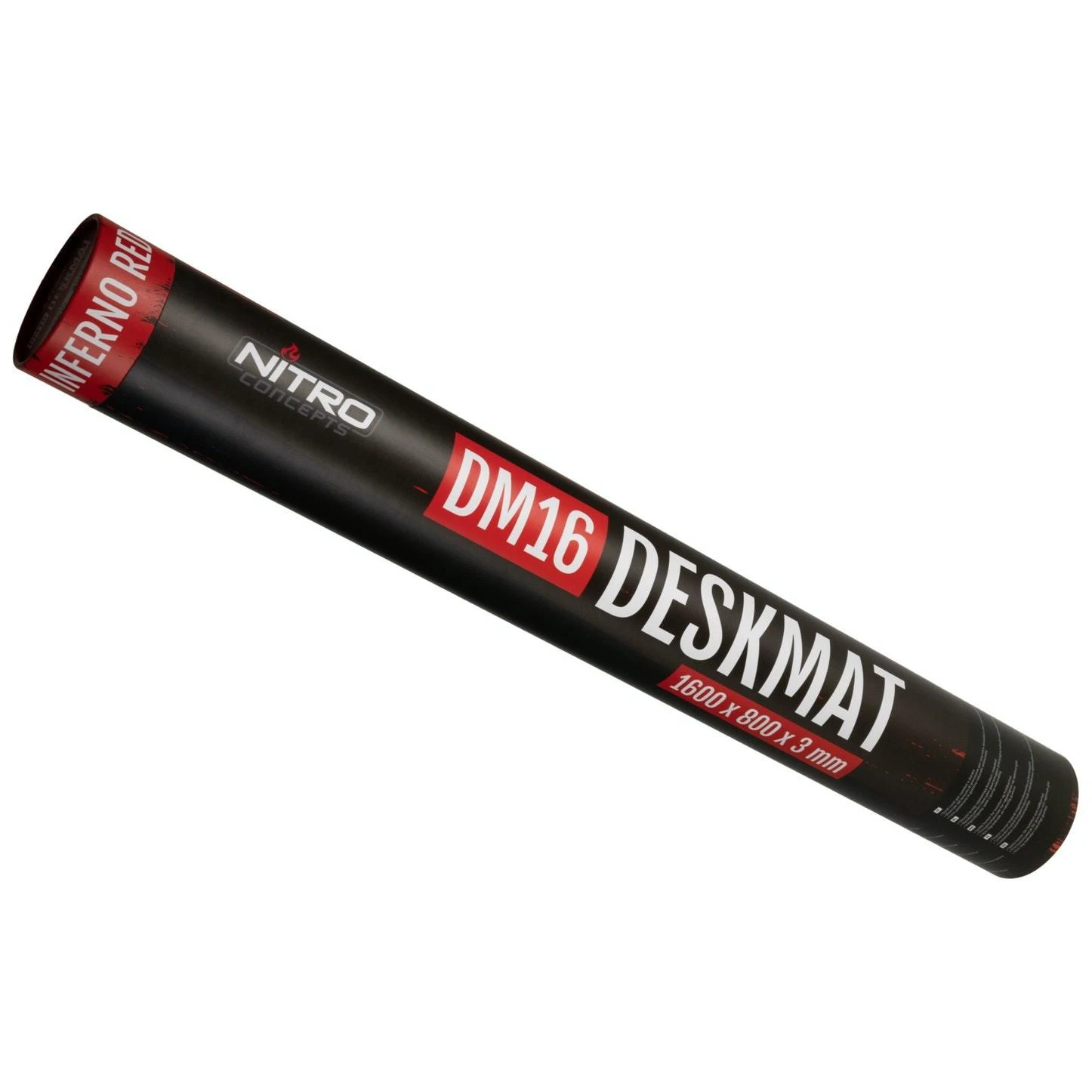 Nitro Concepts DM16 pelės kilimėlis (juoda/raudona) | 1600x800x3mm
