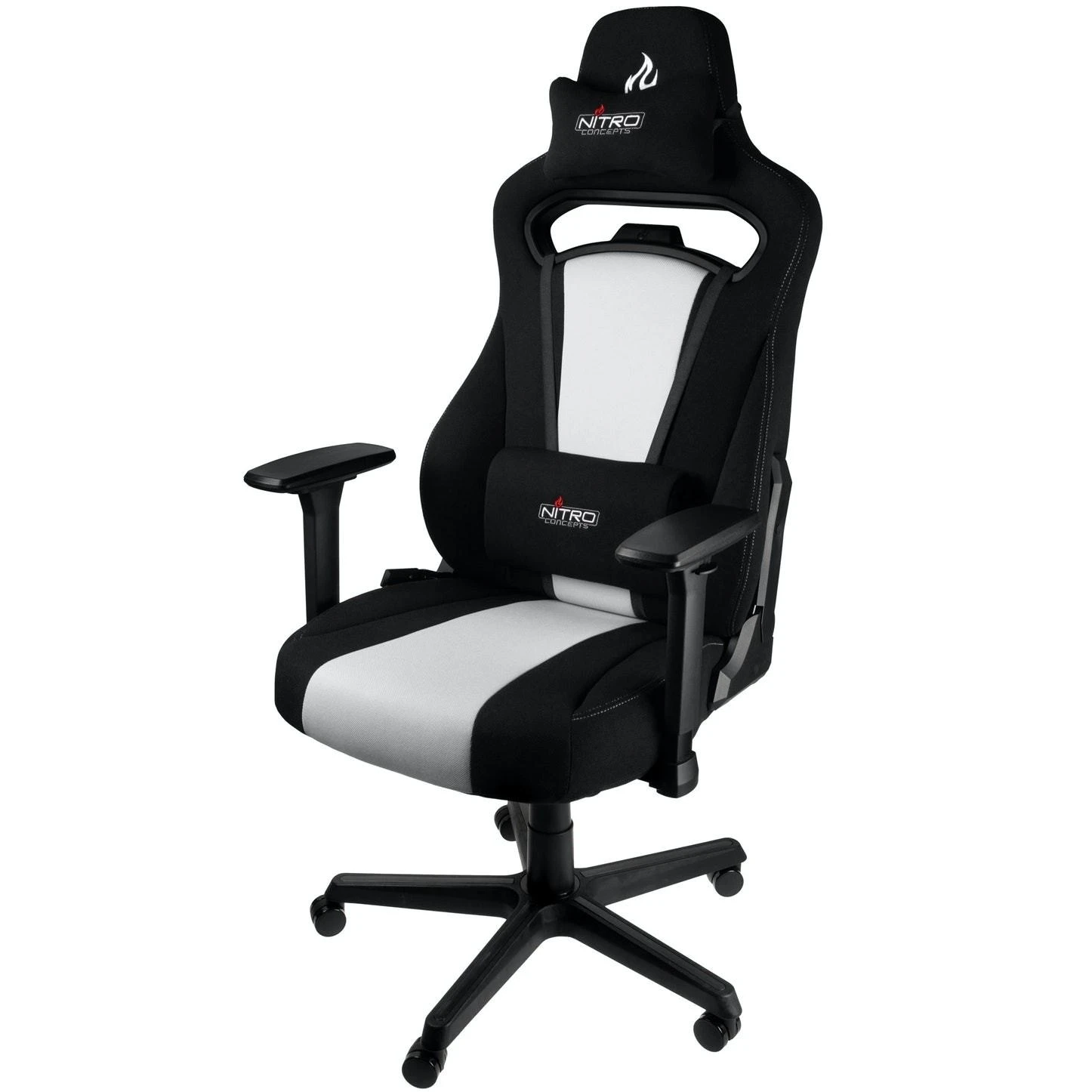 Žaidimų kėdė Nitro Concepts E250 Gaming Chair, Juoda-balta