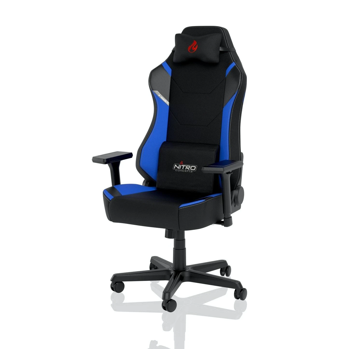 Žaidimų kėdė Nitro Concepts X1000 Gaming Chair, Juoda-mėlyna