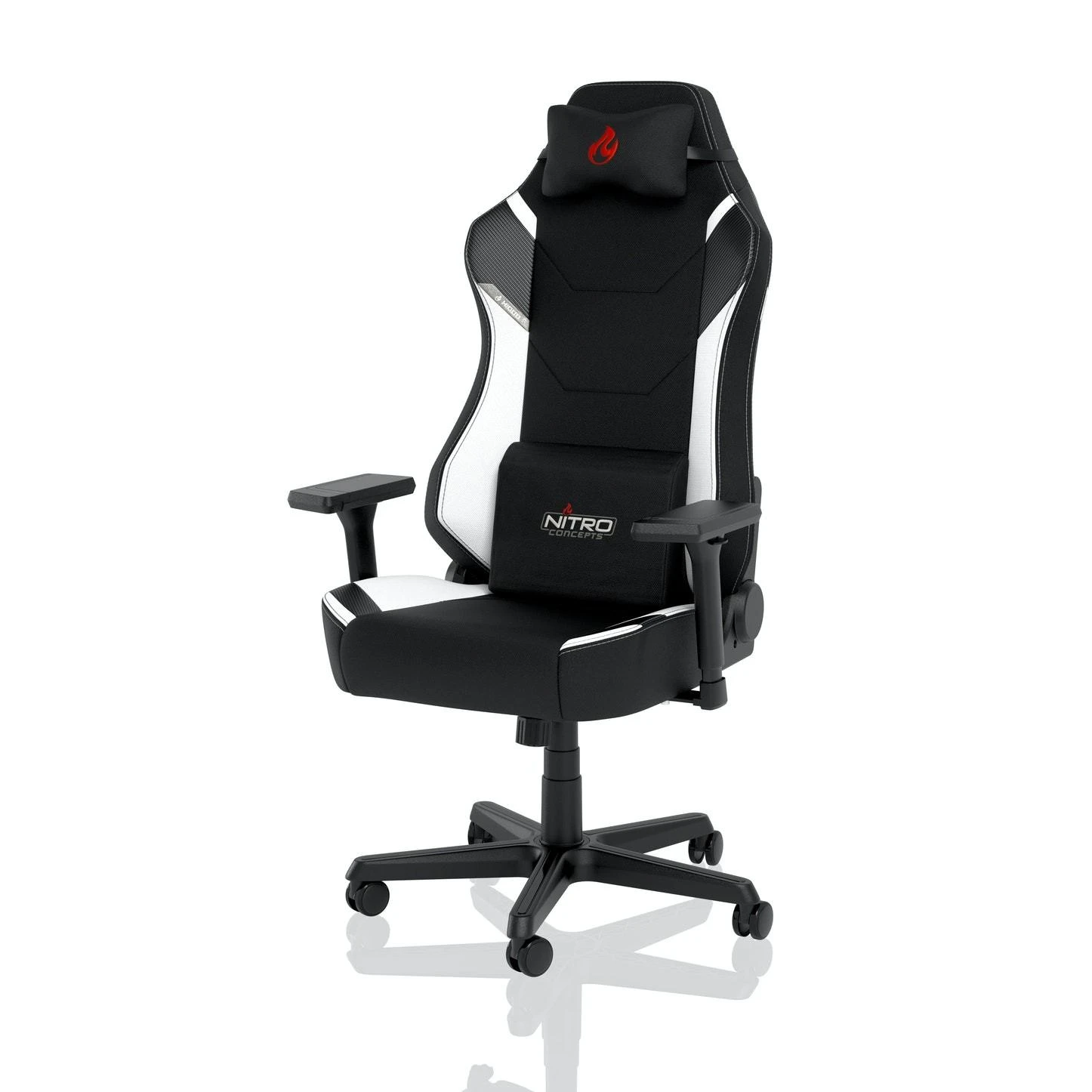 Žaidimų kėdė Nitro Concepts X1000 Gaming Chair, Juoda-balta