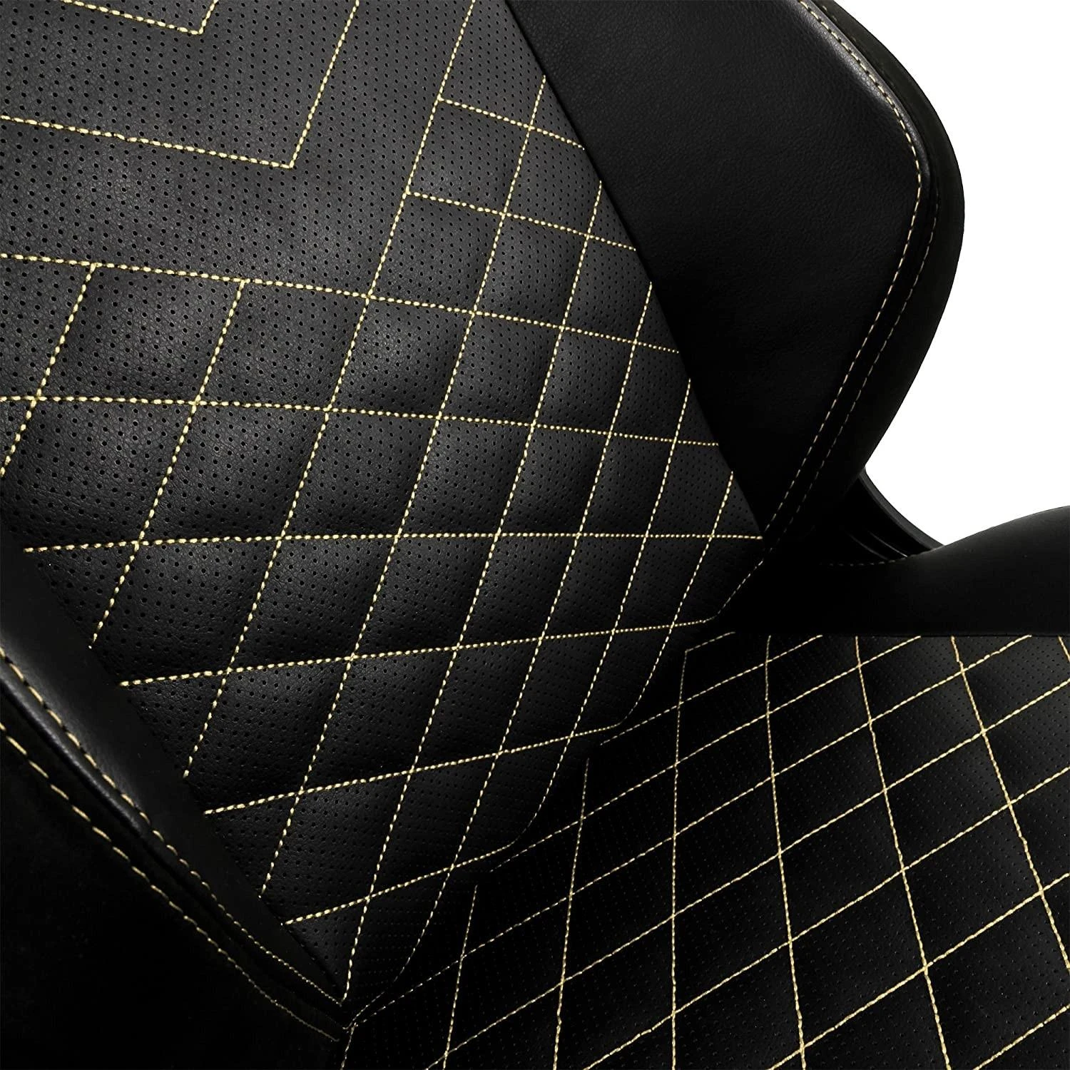 Žaidimų kėdė Noblechairs HERO PU-Leather Gaming Chair, Juoda-auksinė