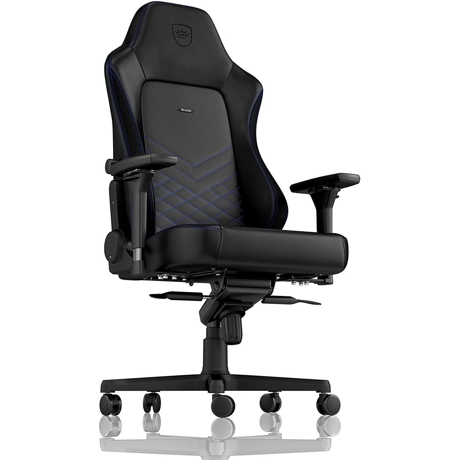 Žaidimų kėdė Noblechairs HERO PU-Leather Gaming Chair, Juoda-mėlyna