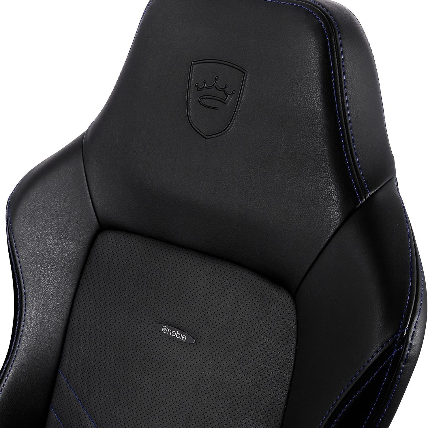 Žaidimų kėdė Noblechairs HERO PU-Leather Gaming Chair, Juoda-mėlyna