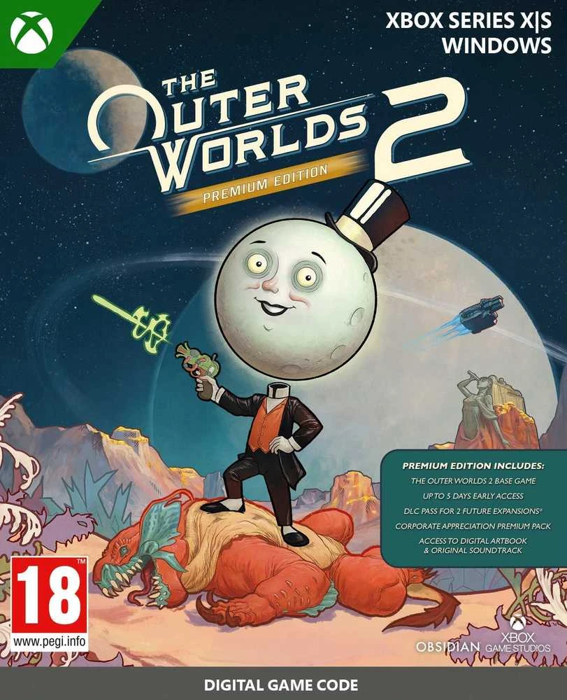 „Obsidian Entertainment“ „The Outer Worlds 2 Premium Edition“ (KODAS DĖŽUTĖJE) „XBOX Series X“