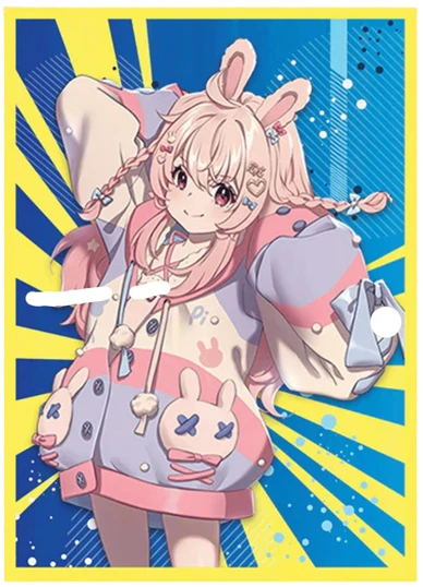 Oshi Push VTuber Card Game Player's Choice Pippa Sleeves (60 sleeves)