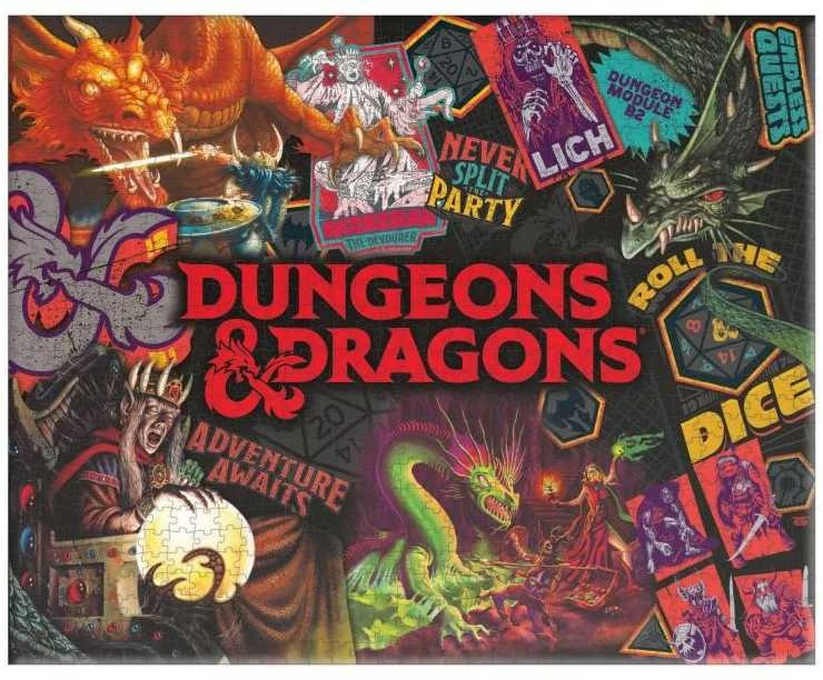 Paladone Dungeons and Dragons dėlionė