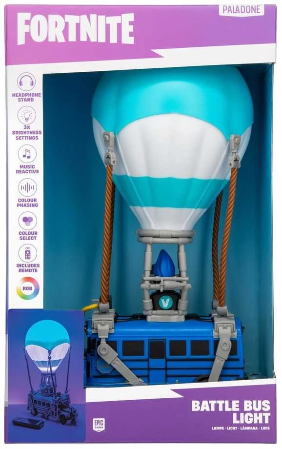 Paladone Fortnite BATTLE BUS DIORAMA lempa | 32 cm