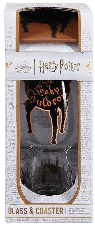 Paladone Harry Potter Leaky Cauldron stiklinės ir padėkliuko komplektas
