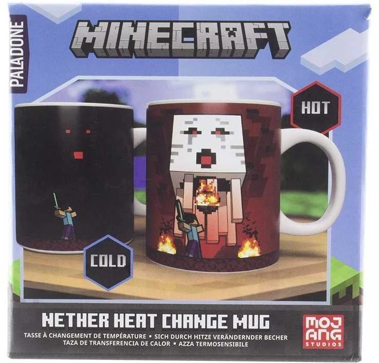 Paladone MINECRAFT Puodelis - Nether | Reaguojantis į karštį 300 ml