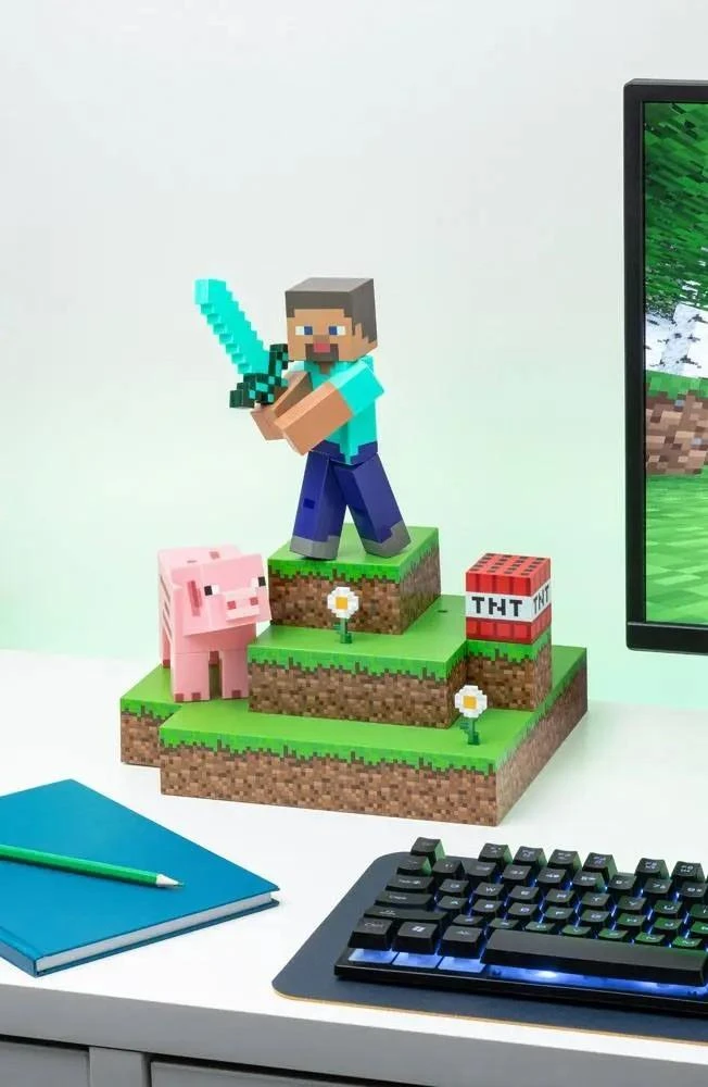 Paladone Minecraft Steve Diorama Figural lempa
