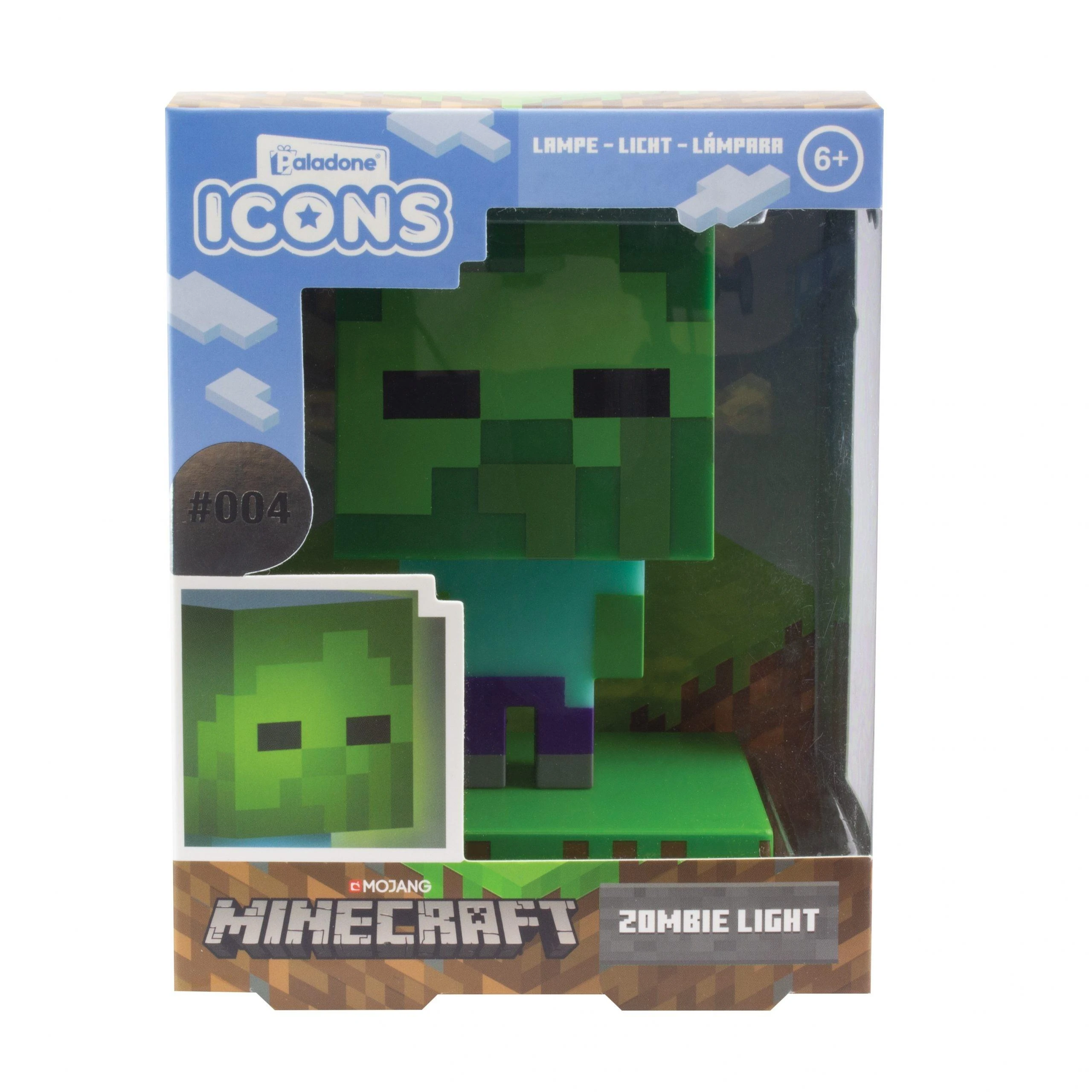 Paladone Minecraft Zombie Icon lempa