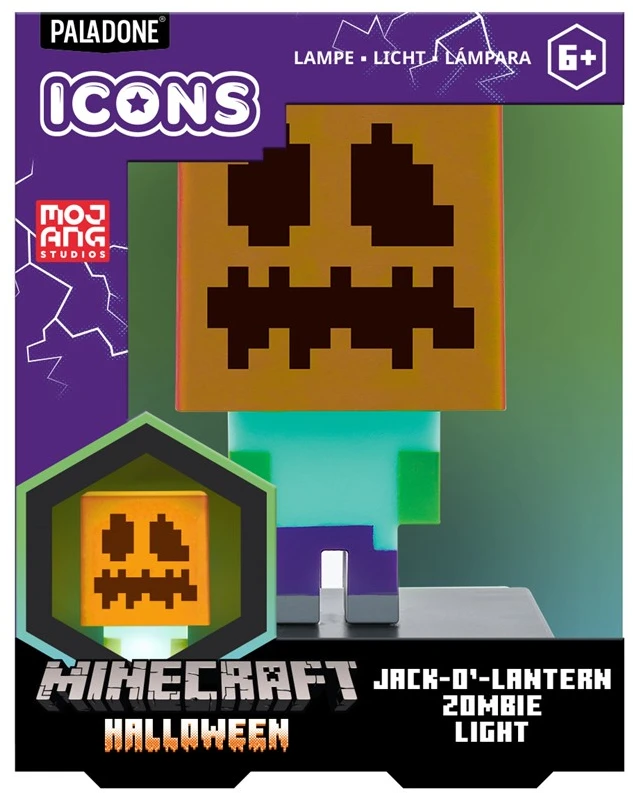 Paladone MINECRAFT - Zombie Jack Icon lempa