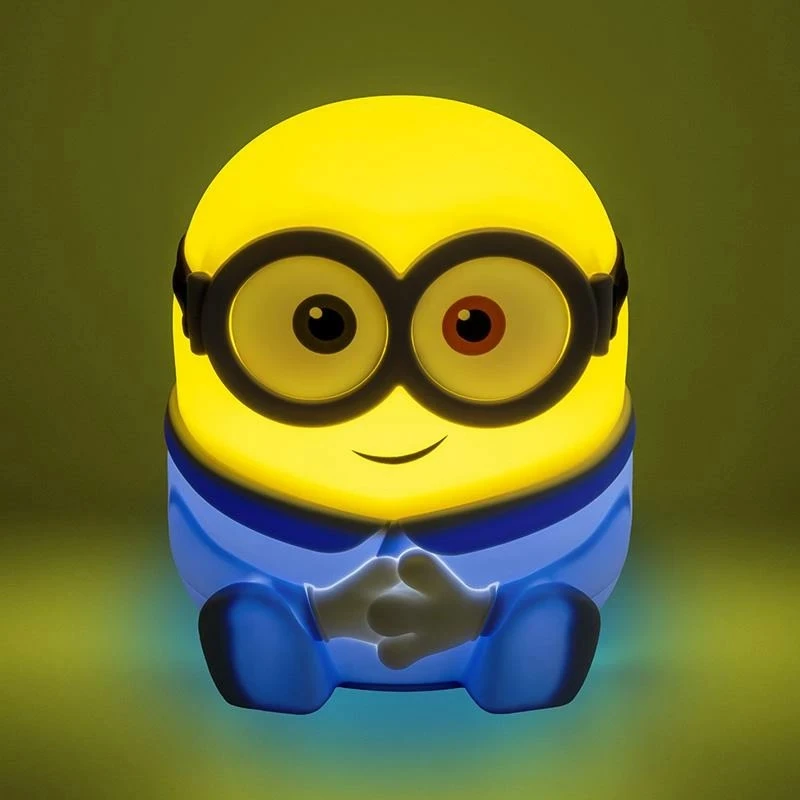 Paladone „Minions“ „SquishyGlo“ silikoninė šviečianti lempa (įkraunama) Bobas | 15 cm