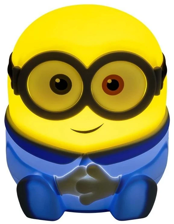 Paladone „Minions“ „SquishyGlo“ silikoninė šviečianti lempa (įkraunama) Bobas | 15 cm