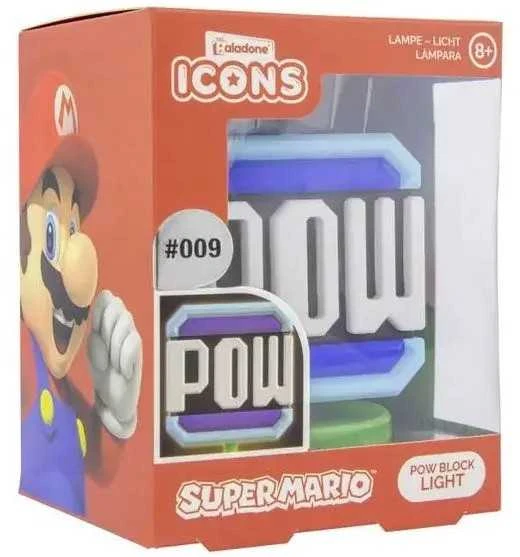 Paladone Nintendo Pow Block Icon lempa