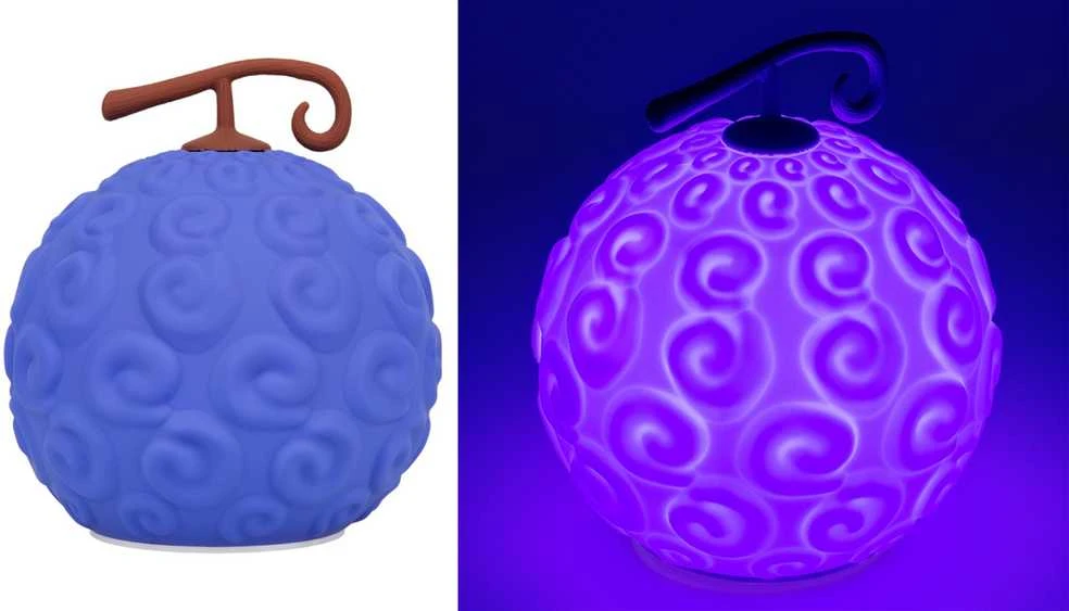 Paladone One Piece GumGum Fruit SquishyGlo silikoninė lempa (įkraunama) | 15 cm