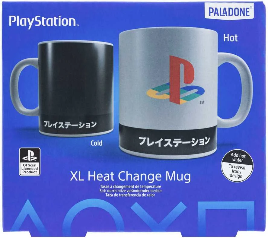 Paladone Playstation heritage XL puodelis | Reaguojantis į karštį 300ml