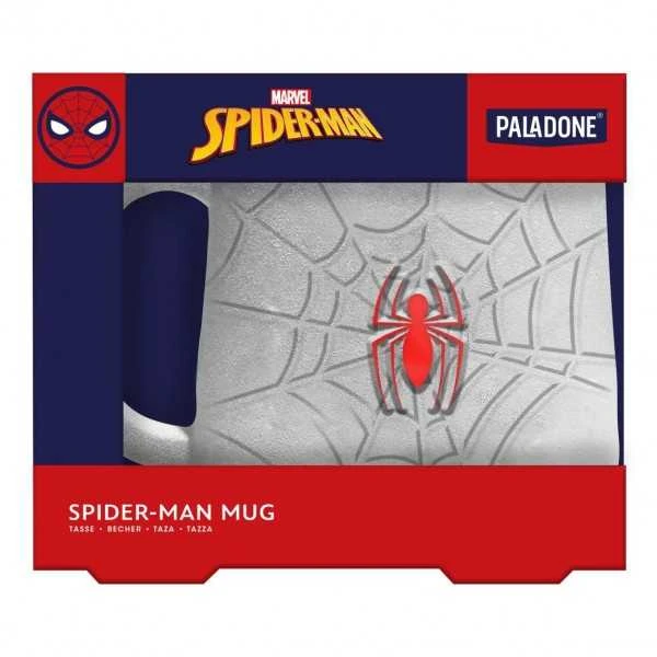 Spider-man puodelis su 3D voratinklio dizainu