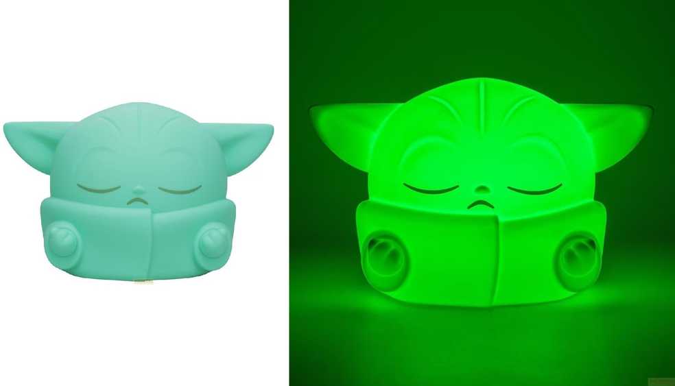 Paladone Star Wars Grogu SquishyGlo silikoninė lempa (įkraunama) | 15 cm